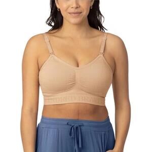 Kindred Bravely Nursing Bra M Sublime Hands Free Pumping Breastfeeding Beige